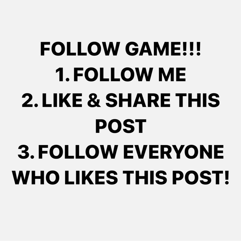 FOLLOW. LIKE. SHARE. LET’S GROW TOGETHER!!
